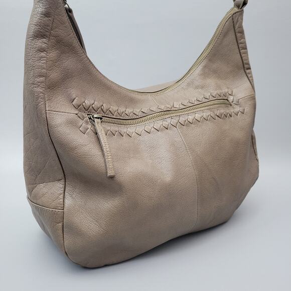 Day & Mood Anthropologie Brown Soft Leather Shoulder Bag Hobo Bag EUC - Picture 3 of 14